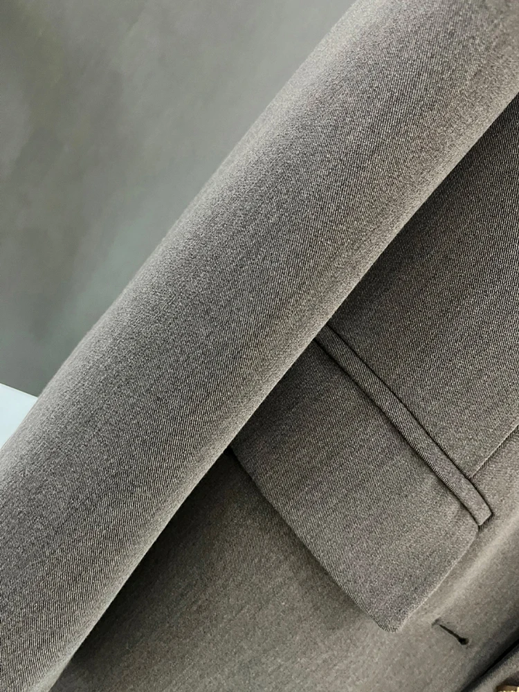 GVUW винтажный женский пиджак пальто с лацканами и длинными рукавами однобортное