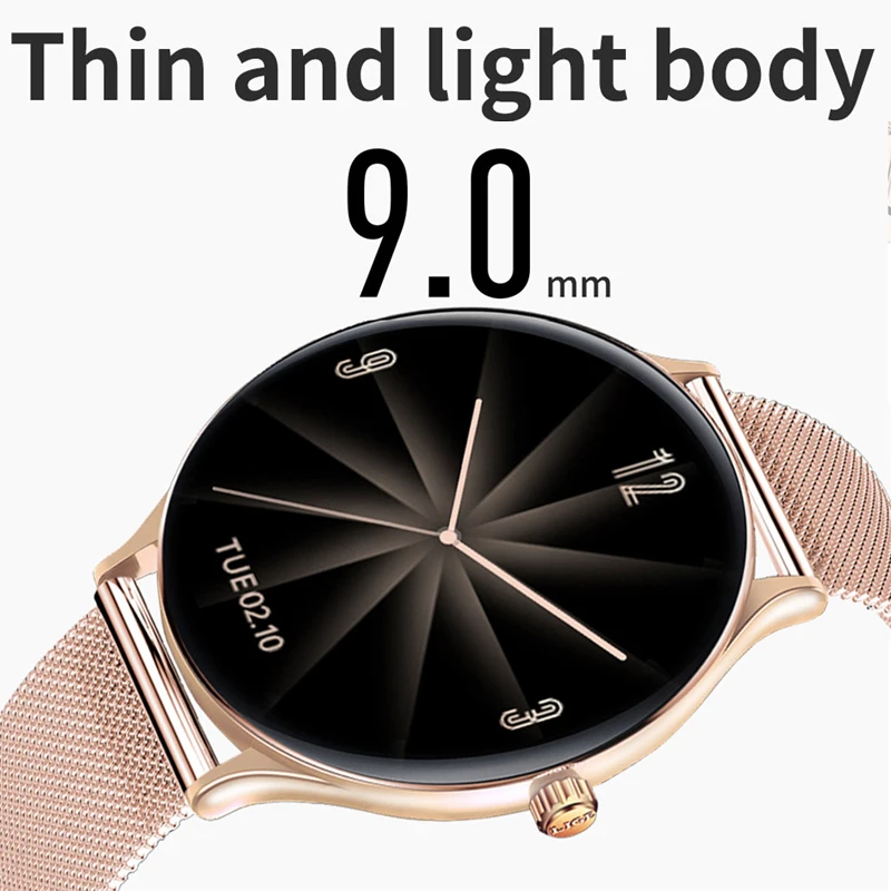 LIGE Very Thin Alloy Shell New Waterproof Sport For Ladies Smart Watch Women Smartwatch 2022 Smartband Fashion Clock Bracelet