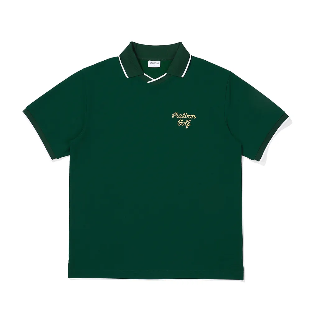 

2023 New Malbon Golf Shirt Men Short Sleeve Golf Wear Outdoor Sports Green Quick Dry Golf Polo Shirt