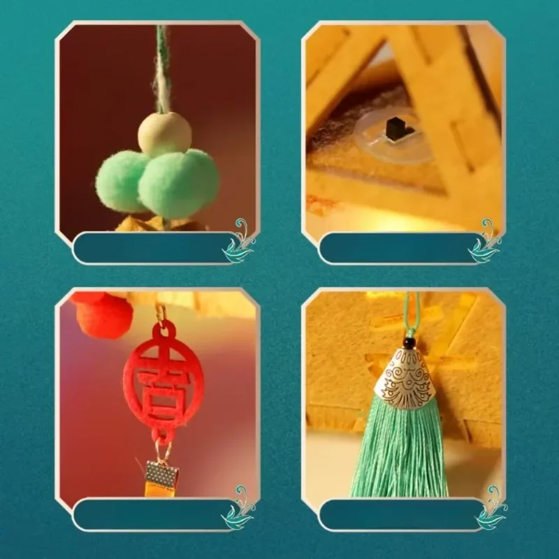 Новинка 2024 светящийся в темноте фонарь середины осени портативный ручной работы