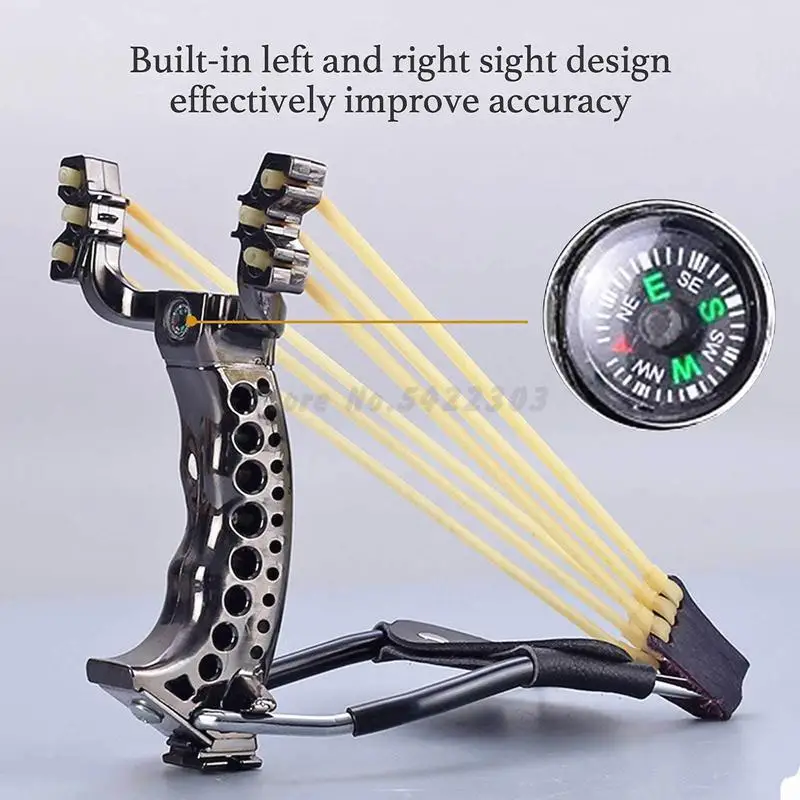 

2022 Новая Мощная Складная Рогатка с 3 нитями карточного мяча Резиновая лента для охоты катапульта искусственная кожа с подставкой для запястья