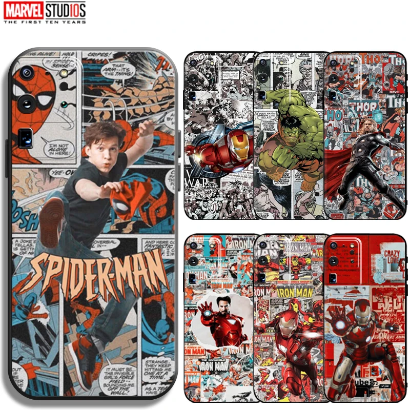 

Marvel Avengers Phone Case For Samsung Galaxy S20 Ultra 5G Black Ultra-Thin Back Carcasa Soft TPU Coque Funda Bumper