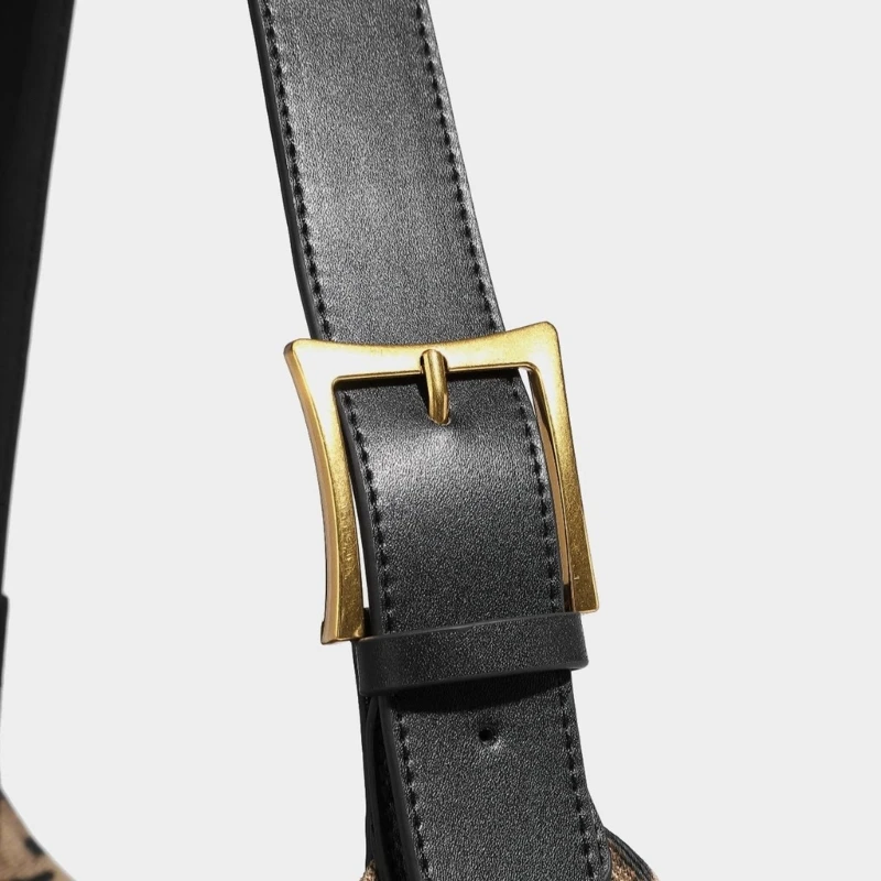 Элегантная женская сумка подмышки с леопардовым принтом повседневная напуском