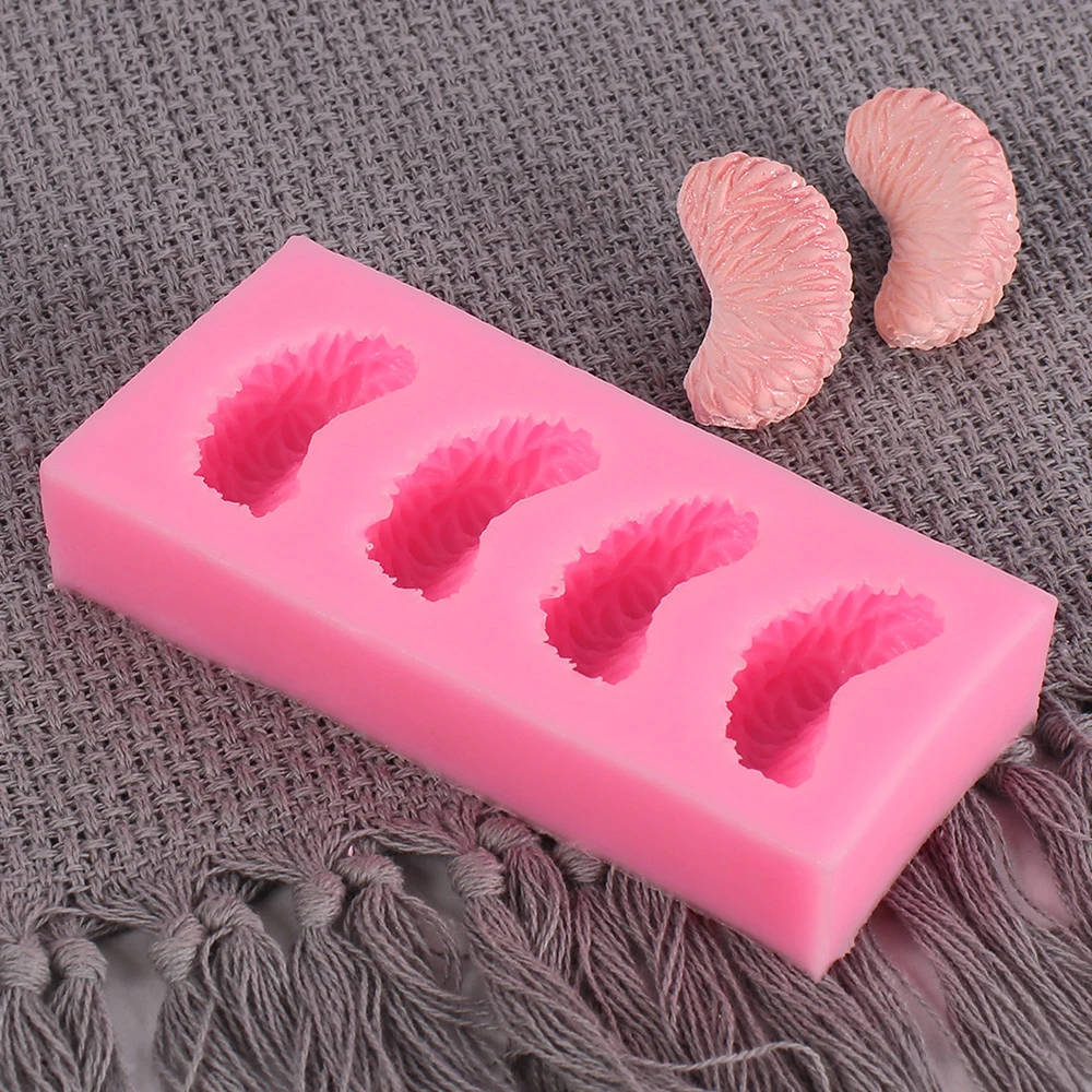 

4 Cavity Orange Silicone Tangerine Mold DIY Chocolate Biscuit Candy Cookies Desserts Jelly Fondant Mold Cake Decor Baking Tool