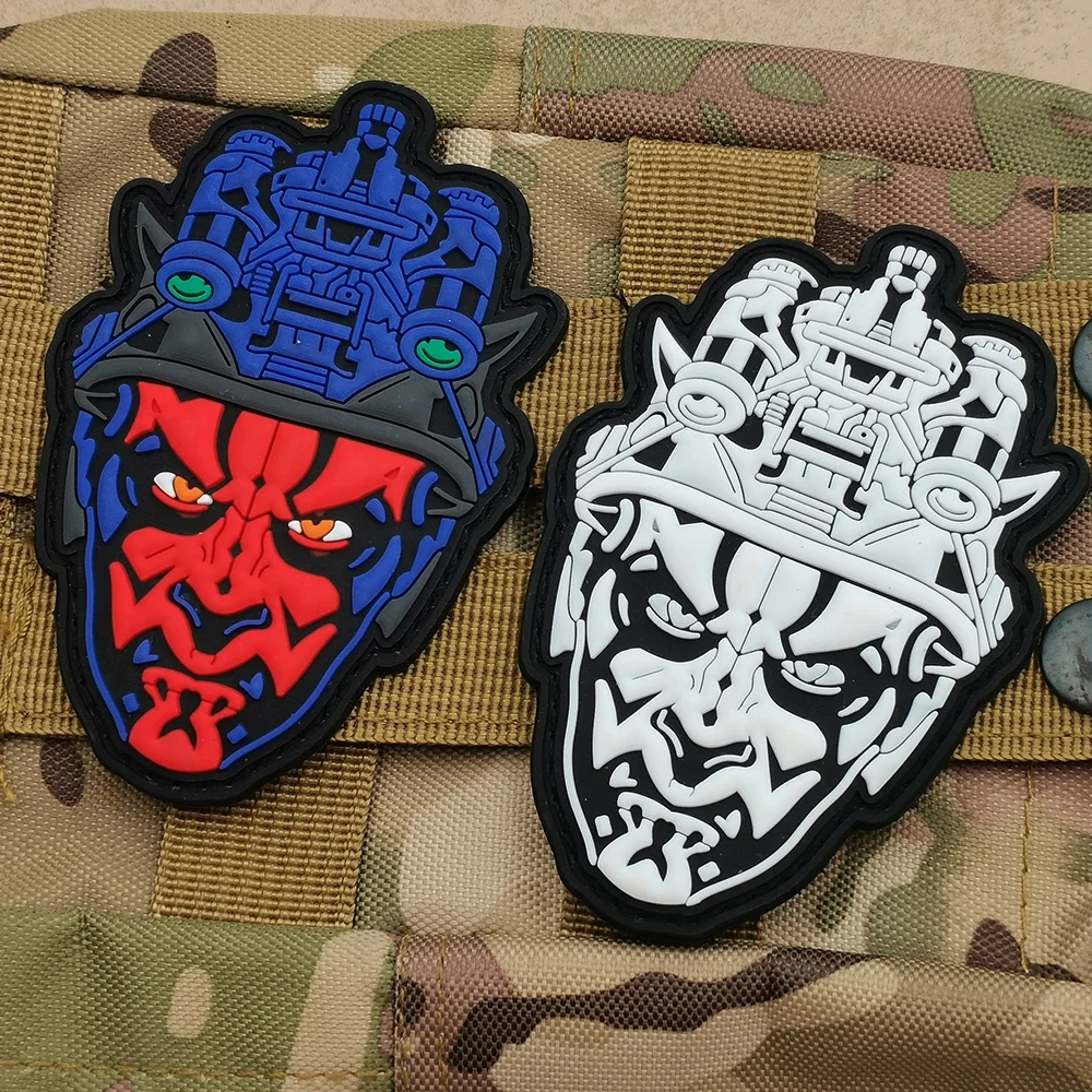 Тактическая японская резиновая маска самурая из ПВХ забавная этикетка наклейка