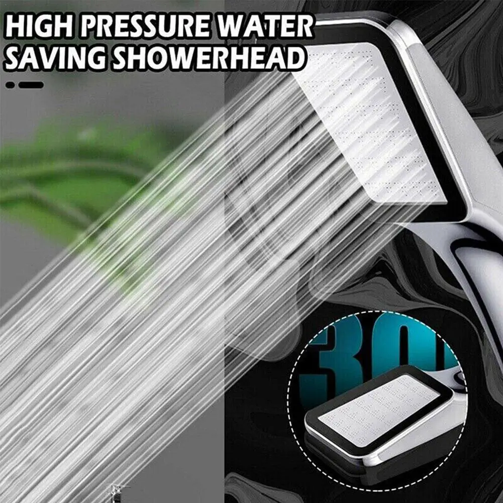 

300 Holes High Pressure Rainfall Shower Water 3 Color Black Saving White Bathroom Nozzle Accessories Sprayer S5t6