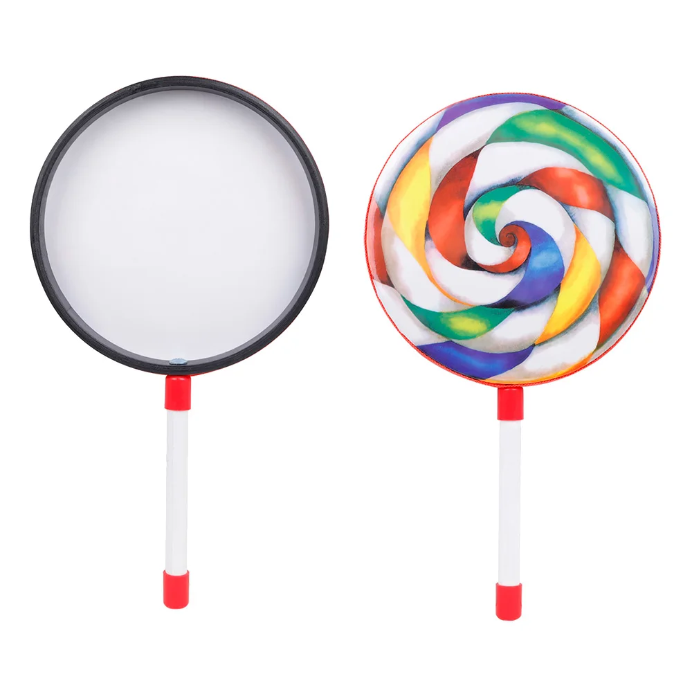 Ручной барабан Орфа леденец узор бубен детская музыка просветление развивающие