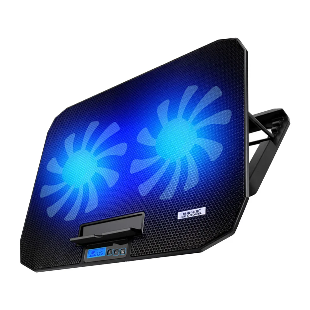 

Laptop Fan Cooler Cooling Stand Notebook Fans Heavy Holder Rack Exhaust Radiator Mat Air Accessory Foldable Riser