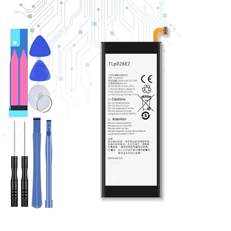 Сменный аккумулятор TLp026EJ TLp026E2 2610 мАч для Alcatel idol 4 Idol4 OT6055 6055H 6055Y 6055U 6055 6055K 6055B