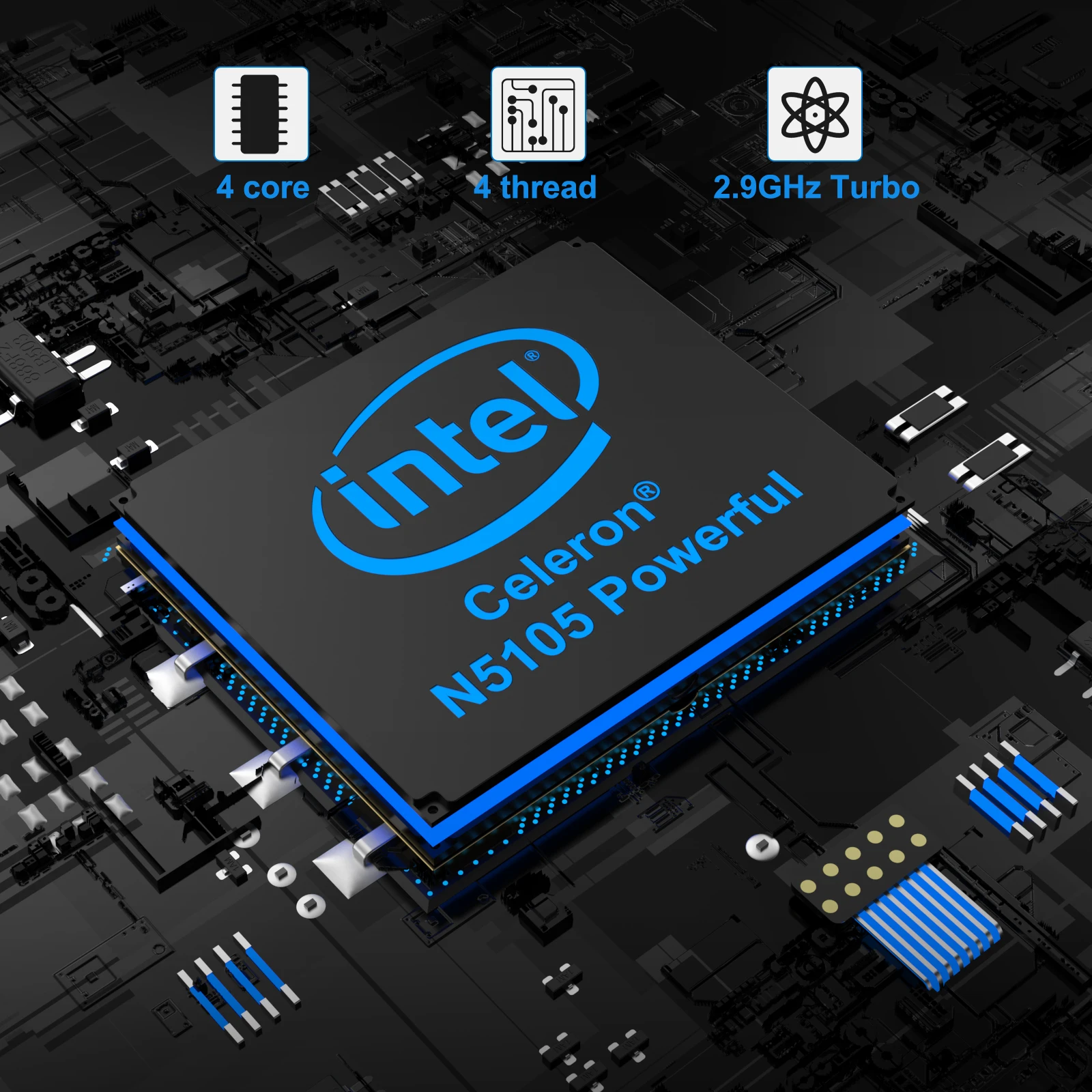 Intel celeron n5105 2.0 ггц. Мини-пк intel nuc11atkc4, 11. intel celeron n5105. процессор n 5105 отзывы покупателей.