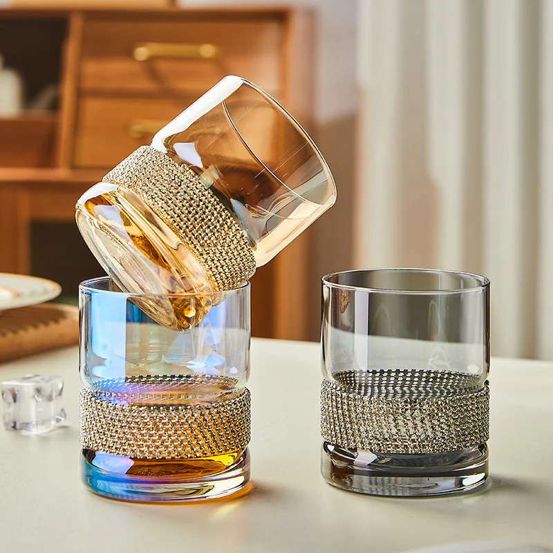 

Роскошная чашка, бокал для вина с алмазным покрытием, бокалы для коктейлей и напитков, кружка с кристаллами с алмазным покрытием, товары для ...