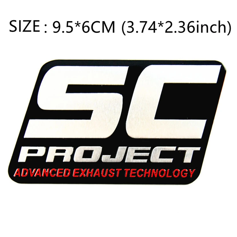 SC Project Scorpio Aluminum Heat Resistant Motorcycle Exhaust Pipe Decal Sticker for Kawasaki for Yamaha for Honda for Suzuki