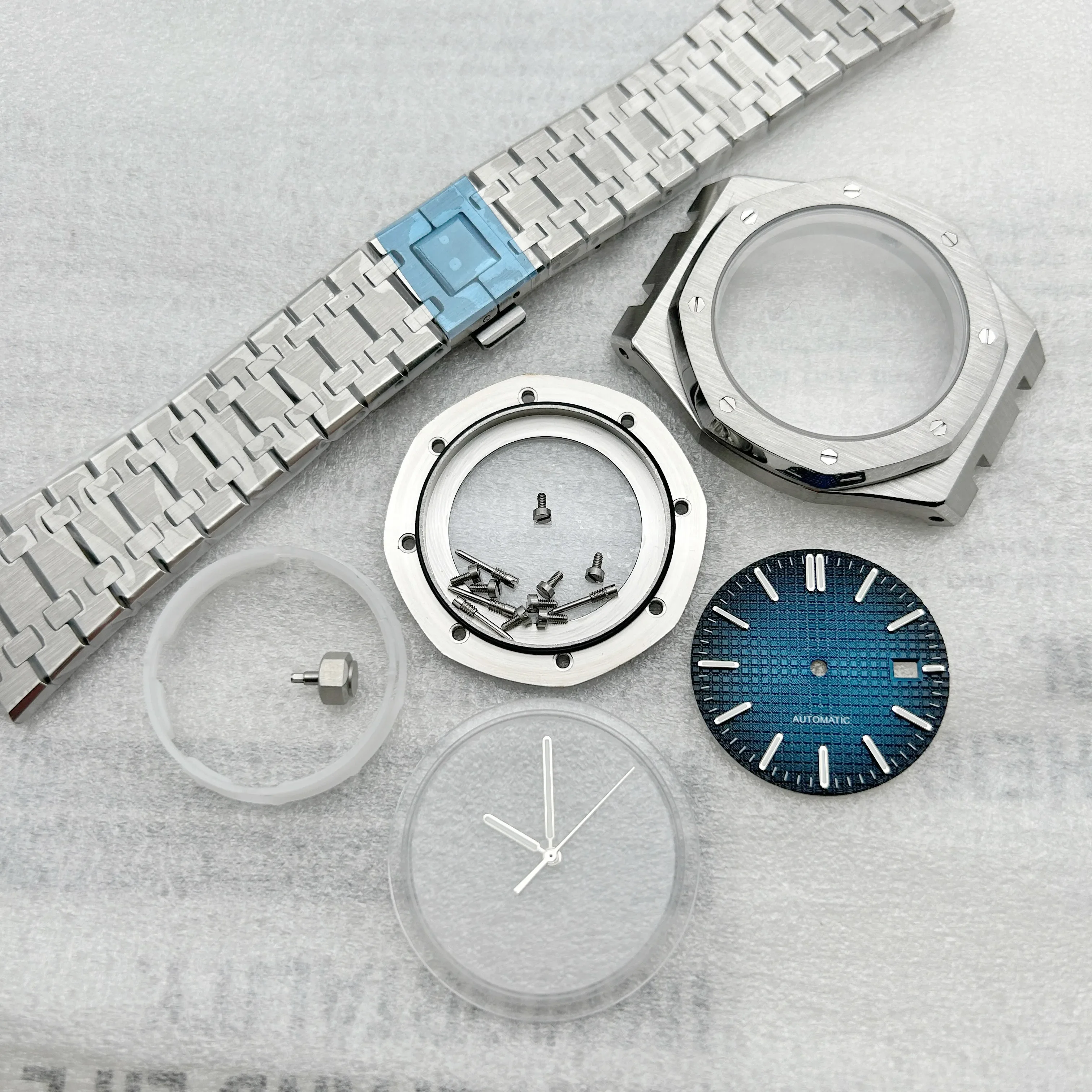 Корпус и браслет для часов 41 мм сапфировое стекло ведьма набор стрелок