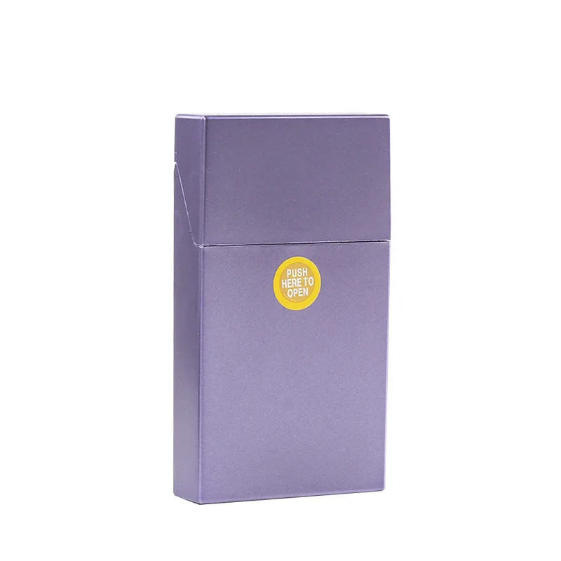 New 1pcs Plastic One-Hand Operate Cigarette Case 100mm 100S 8-14 Capacity - Black | Accessories