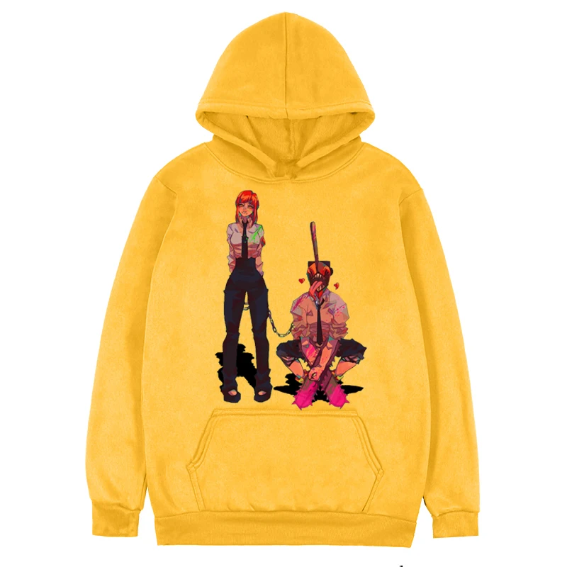 

Anime Chainsaw Man Hoodie slave Graphic Print Clothes Funny Cartoon Unisex Streetwear Top