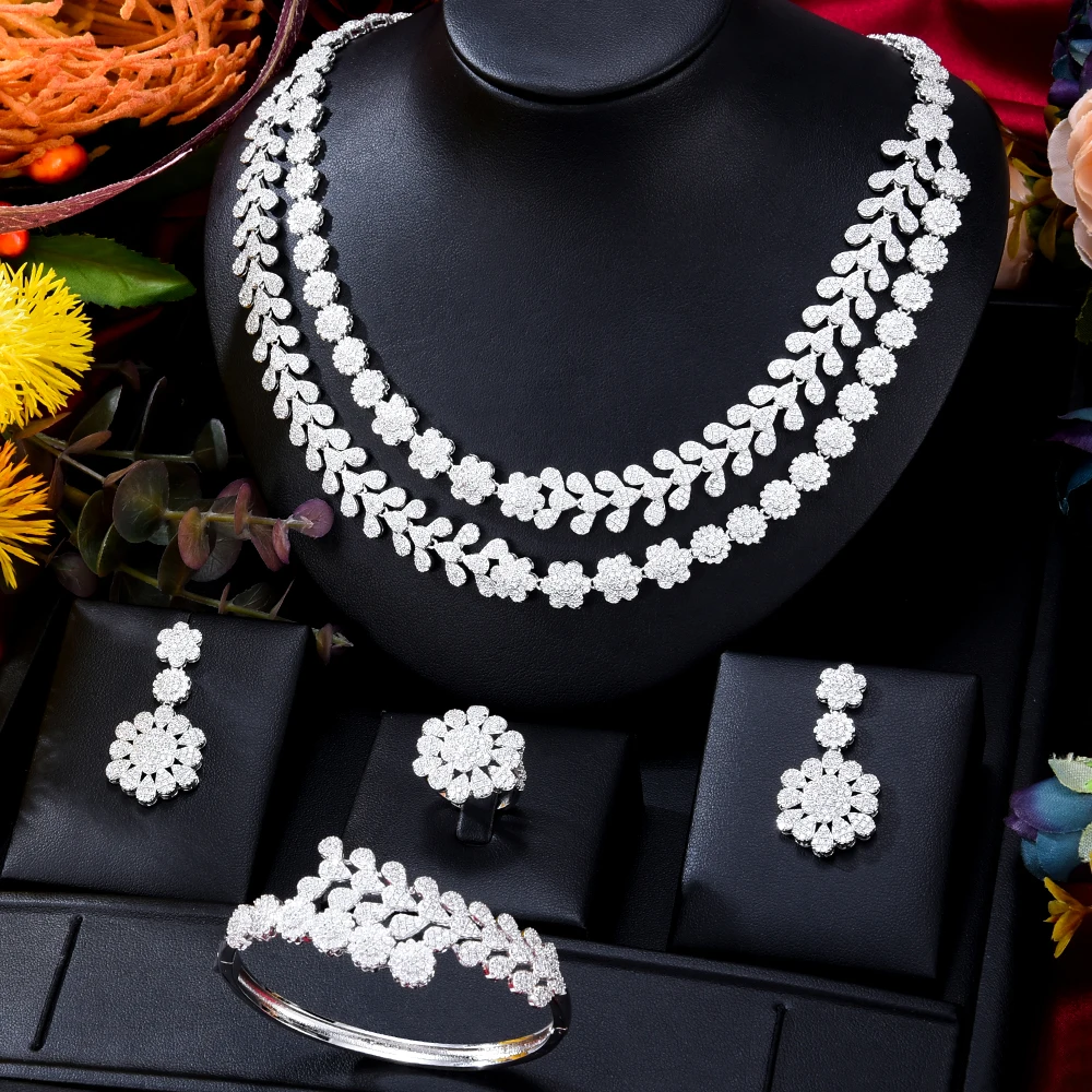 

GODKI New Noble Super Luxury Gorgeous African 4pcs Bridal Zircon CZ Jewelry Sets For Women Wedding Dubai Nigeria Party Jewelry