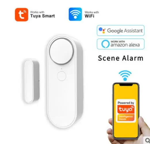 

AUBESS Tuya WiFi датчик для двери умная фотовспышка независимость сцена сирена приложение напоминание функция простая установка