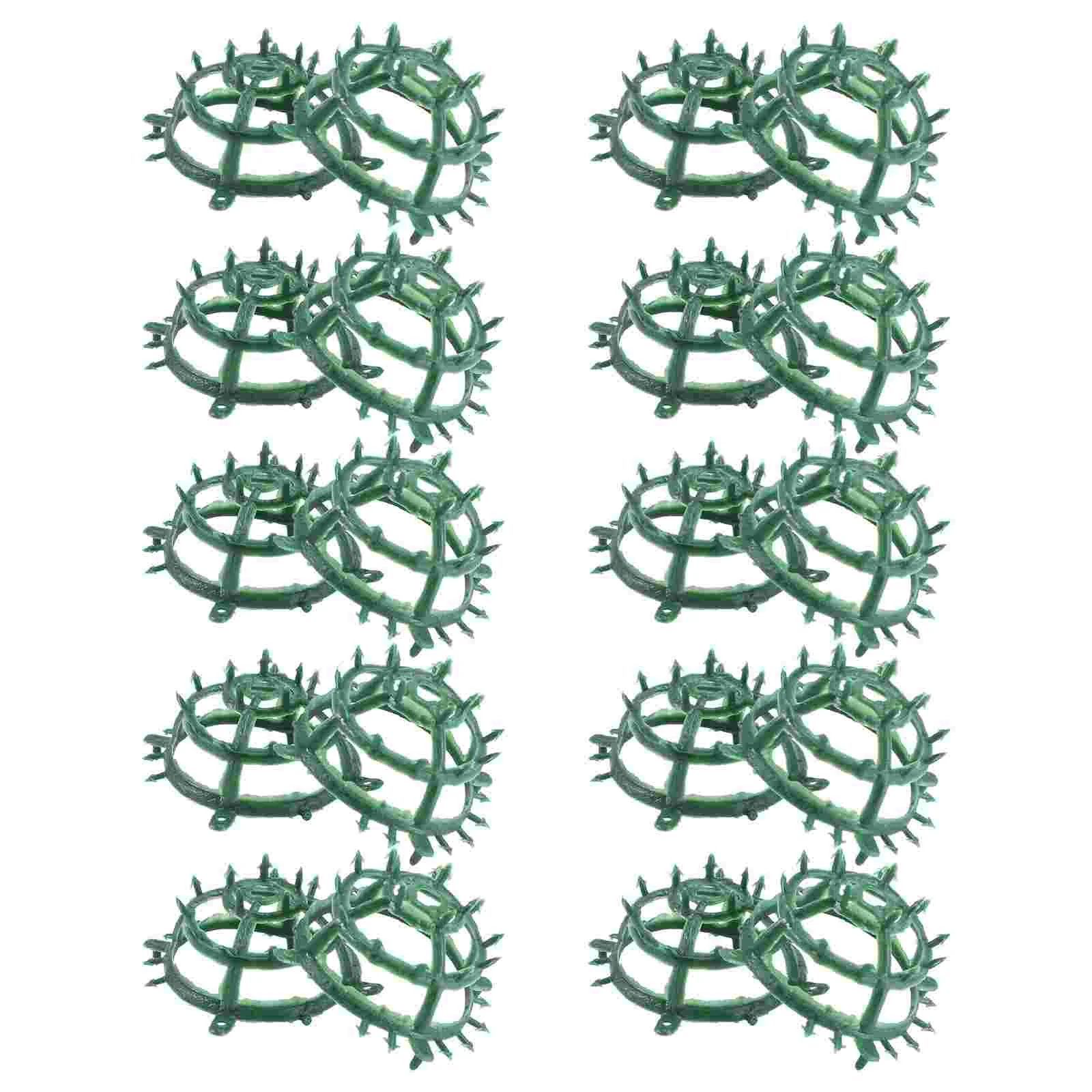 

20 Pcs Grass Ball Stand Rack Artificial Wedding Bouquet Party Flower Holder Mini Flowers Frame Round