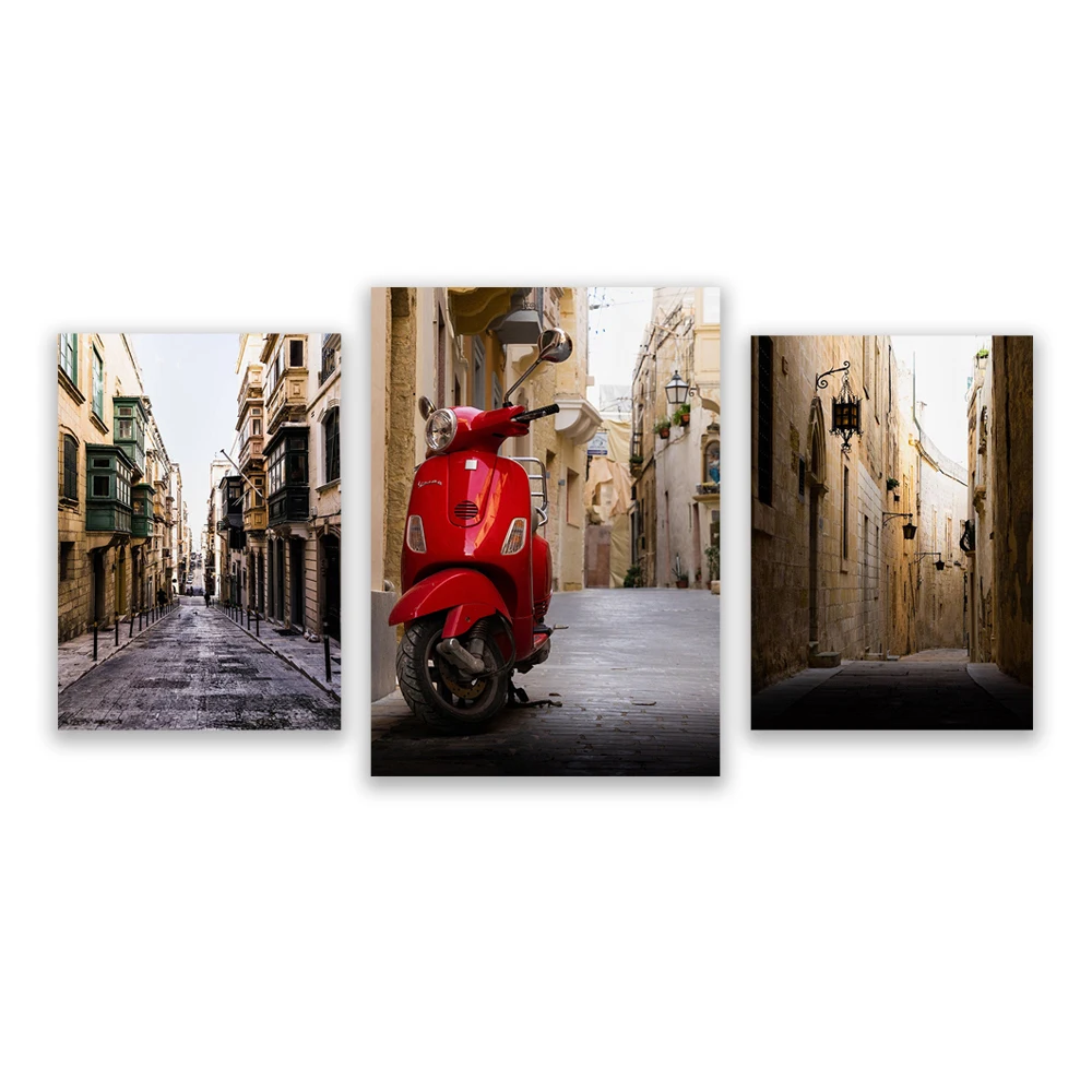 Malta Print Set - Photography Wall Art Minimalist Decor White Valetta Mdina Gozo Poster