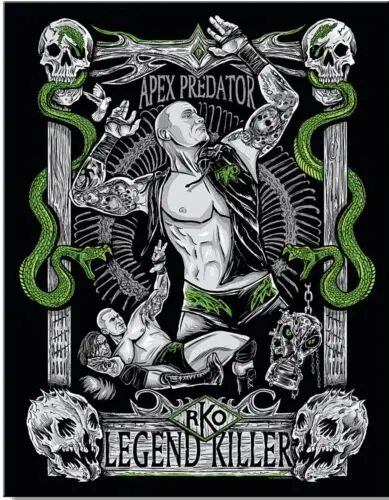 1p RKO Legend Killer Wrestling Bar Спортивная настенная металлическая жестяная вывеска Новая