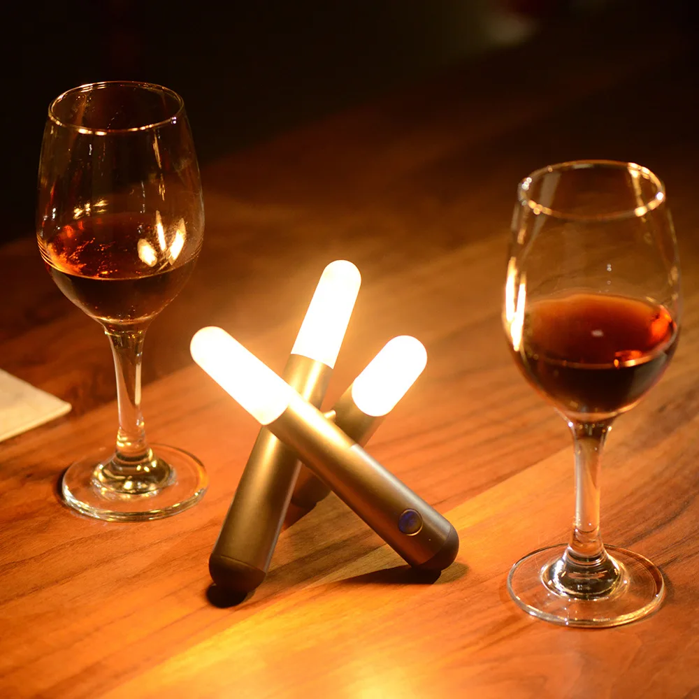 USB-свеча со спичками светодиодные фонари мини-лампа на дровах винтажное