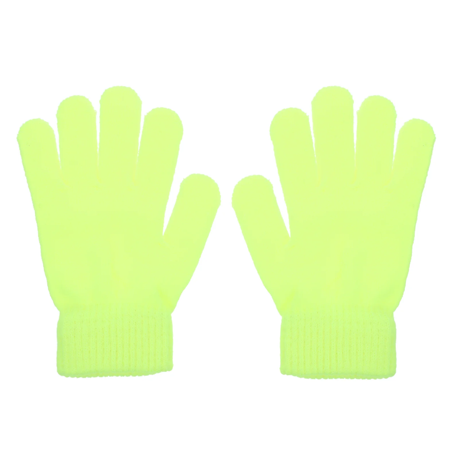 

4 Pairs Fluorescent Gloves Mens Motorcycle Riding Ski Winter Accessory Versatile Warm Acrylic Outdoor Knitted Miss