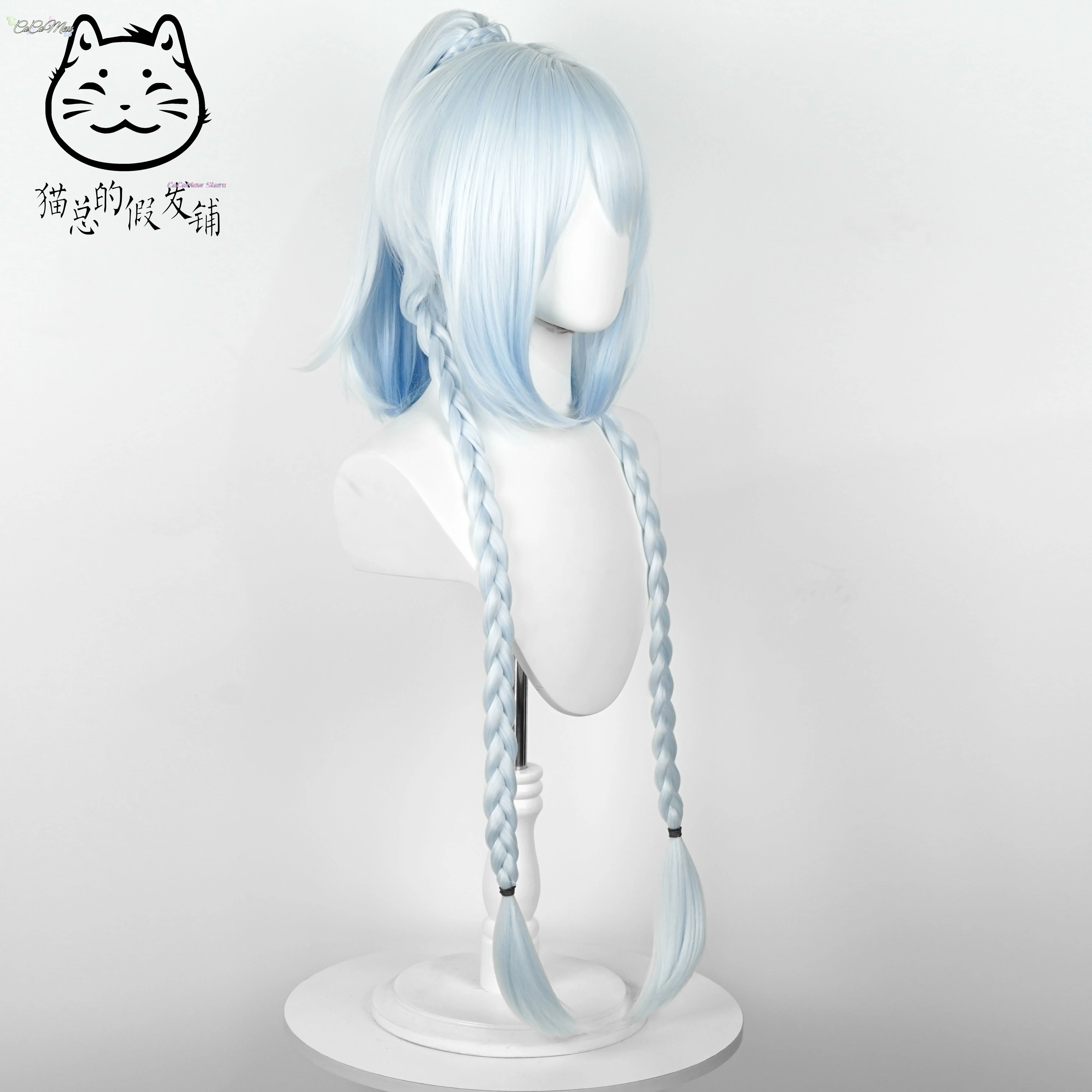 Muinaa Косплей Аниме Genshin Impact Костюм на Хэллоуин Синий парик Костюмы для взрослых