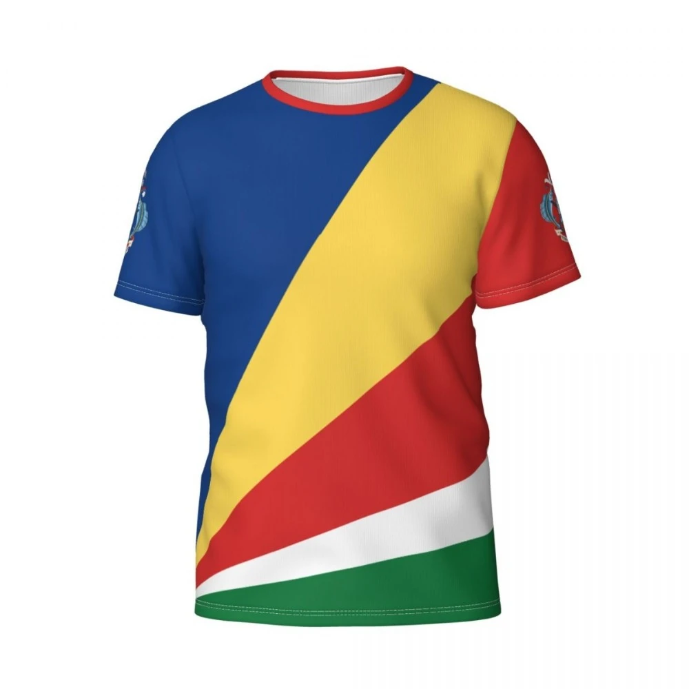 

Custom Name Number Seychelles Flag Emblem 3D T-shirts For Men Women Tees jersey team Clothes Soccer Football Fans Gift T shirt