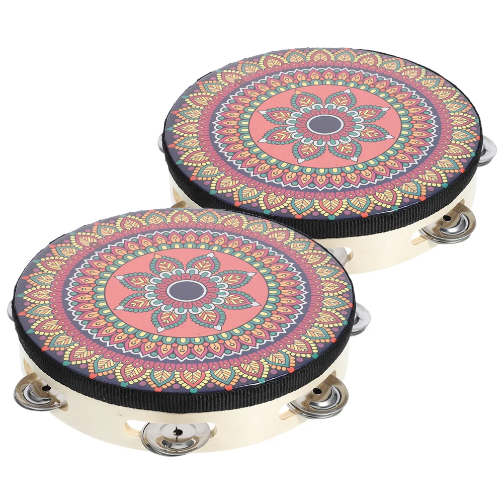 2 шт. танцевальный бубен музыкальный инструмент для взрослых выступлений ручной