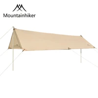 mountainhiker 4 6person family black coated waterproof tent 150d encrypted oxford cloth khaki black awning tarpaulin canopy tent