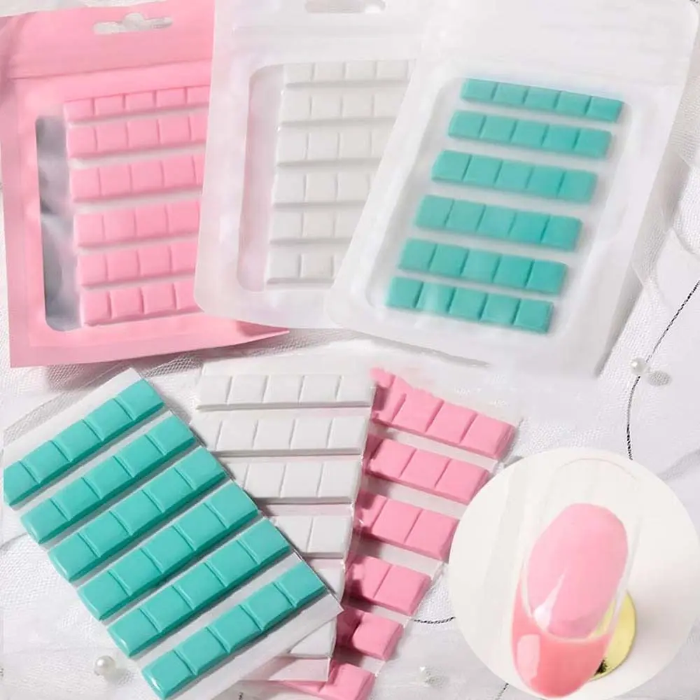 

1Pc Nail Adhesive Glue Clay Stick For Nails Tips Holder Stand Display Manicure False Nails Clay Nail Art Practice Tool