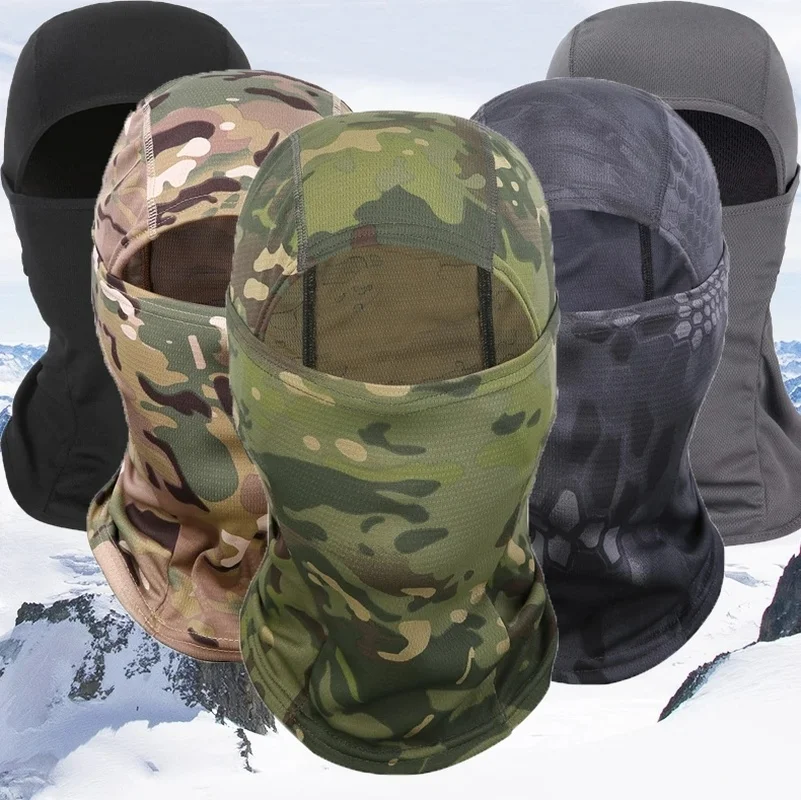 

Camouflage Balaclava Full Face Scarf Ski Cycling Full Face Cover Winter Neck Head Warmer Tactical Airsoft Cap Helmet Liner