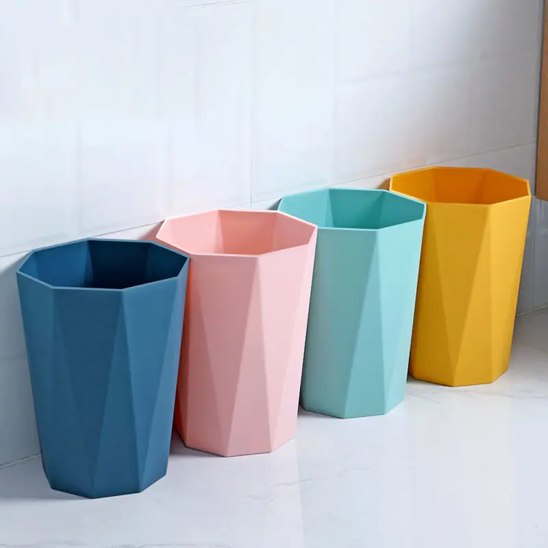 

Home Office Simple Rubbish Garbage Can Colourful Trash Can Waste Bins Nordic Wind Luxury Paper Basket Kitchen Bedroom Dustbin