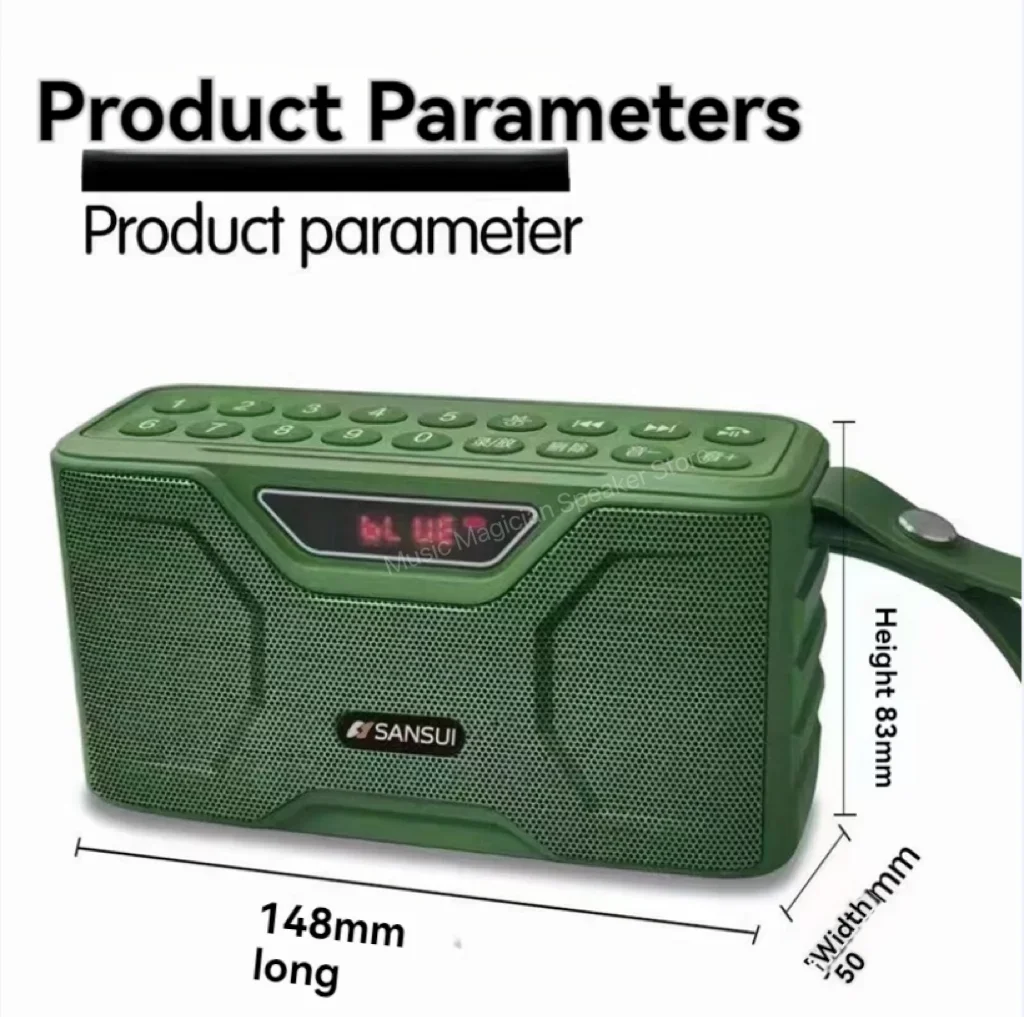 SANSUI F71 Bluetooth-колонки FM-радио HI-FI сабвуфер поддерживает выход для наушников