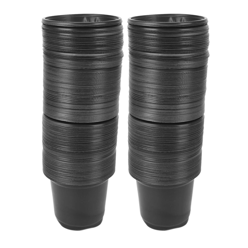 

200Pcs 3.93 Inch Plastic Flower Seedlings Nursery Supplies Planter Pot/Pots Containers Seed Starting Pots Planting Pots