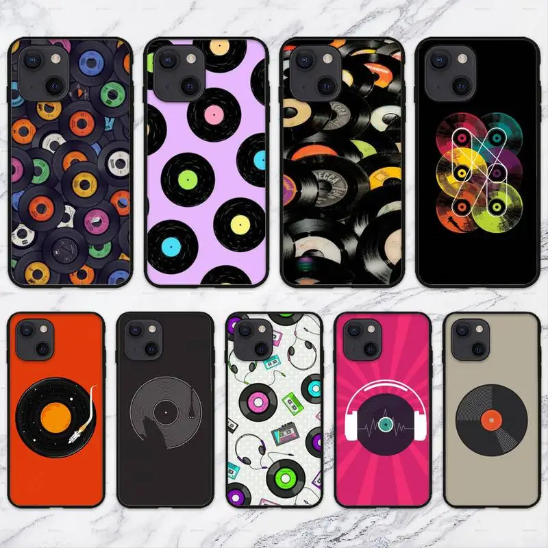 compact disc  Phone Case For iPhone 11 12 Mini 13 14 Pro XS Max X 8 7 6s Plus 5 SE XR Shell