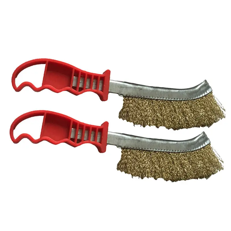 Щетка для барбекю и гриля чистящая щетина из нержавеющей стали с ручкой