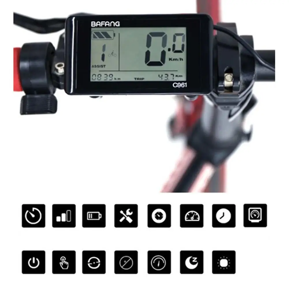 

C961 800s Bafang Средний приводной индикатор двигателя, Водонепроницаемые Наборы для переоборудования электровелосипеда