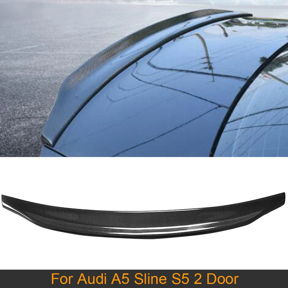 

Carbon Fiber Rear Trunk Spoiler Wing For Audi A5 Base Sline S5 Coupe Convertible 2008-2016 Car Rear Trunk Boot Lip Wing Spoiler