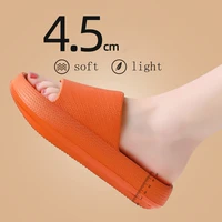 unisex lightweight thick sole non slip wear resistant home slippers bathroom shoes beach sandals soft four seasons slippers