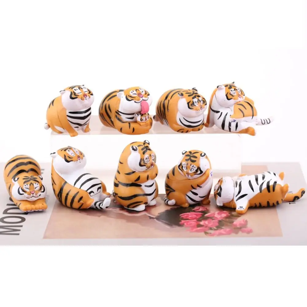6/9 шт. забавная милая модель тигра ручная работа мини-тигр автомобильное
