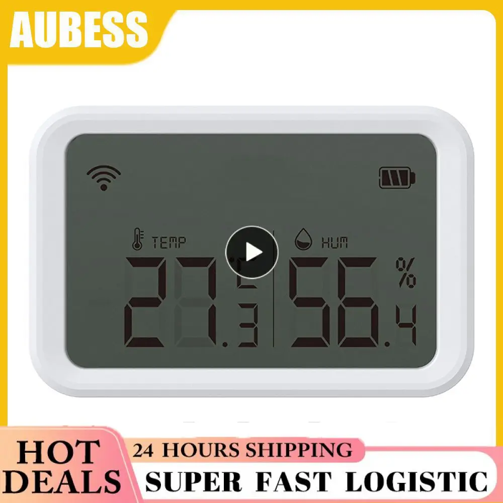 

60.5ua Smart Hygrometer Tuya Smart Temperature Sensor Battery Powered Remote Control Thermometer 2.4ghz Thermometer Detector
