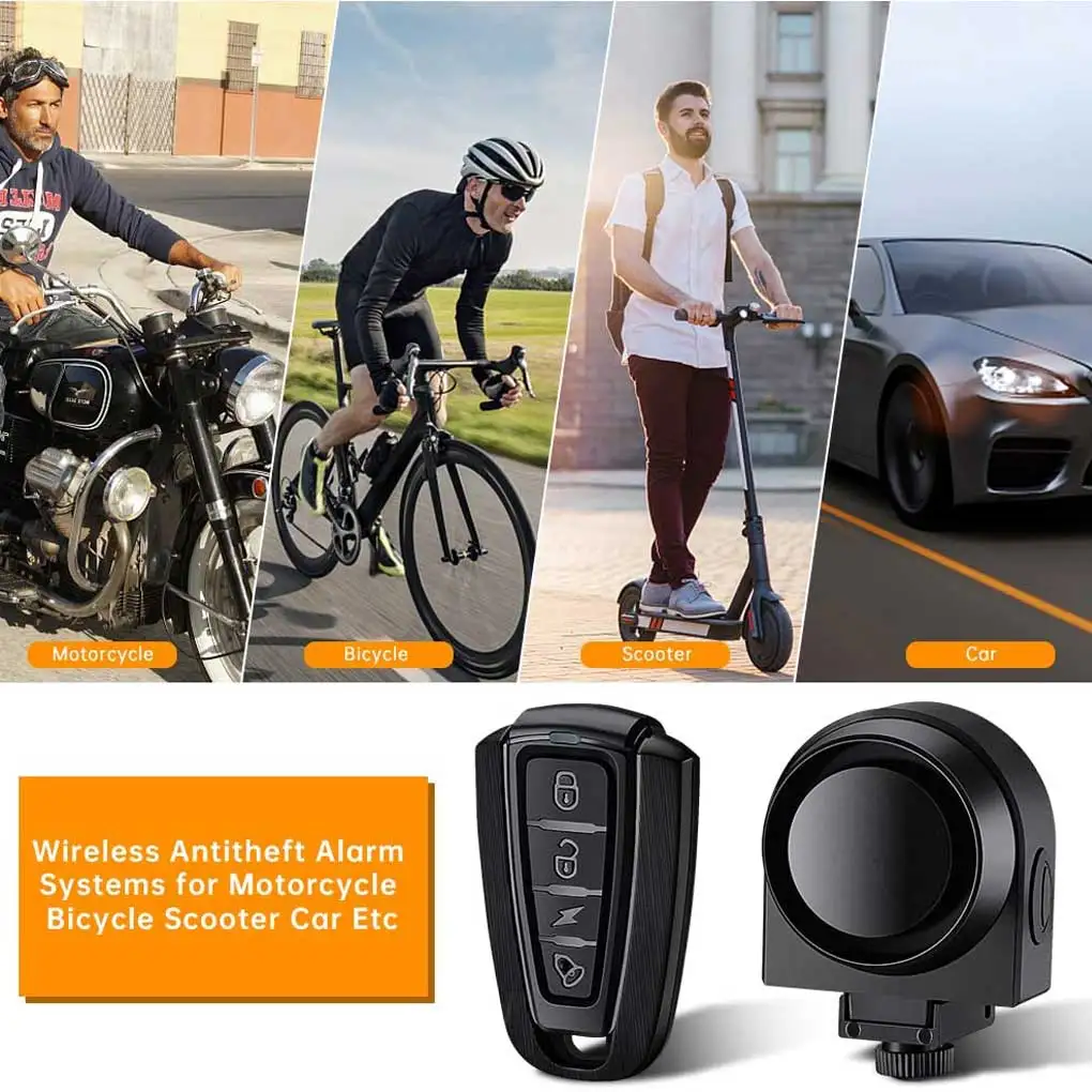 

Bike Alarm Wireless Bell Remote Electric Horn Anti-theft Repairing Supply