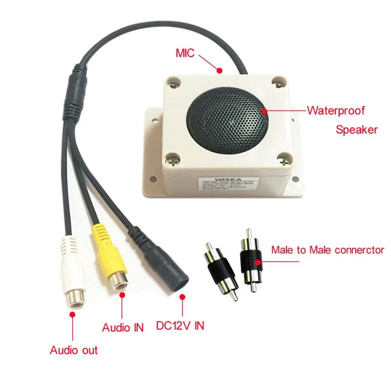 

AWIND Waterproof Outdoor Speaker Two Way Video Surveillance Accessories Home Security Camera Sound Microphone Electronics Voice