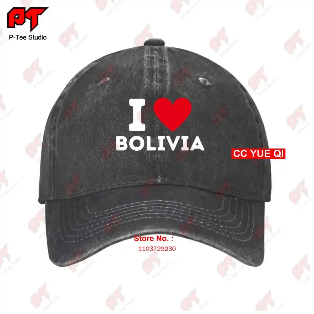 Бейсбольные кепки I Love Bolivia Country SR5M