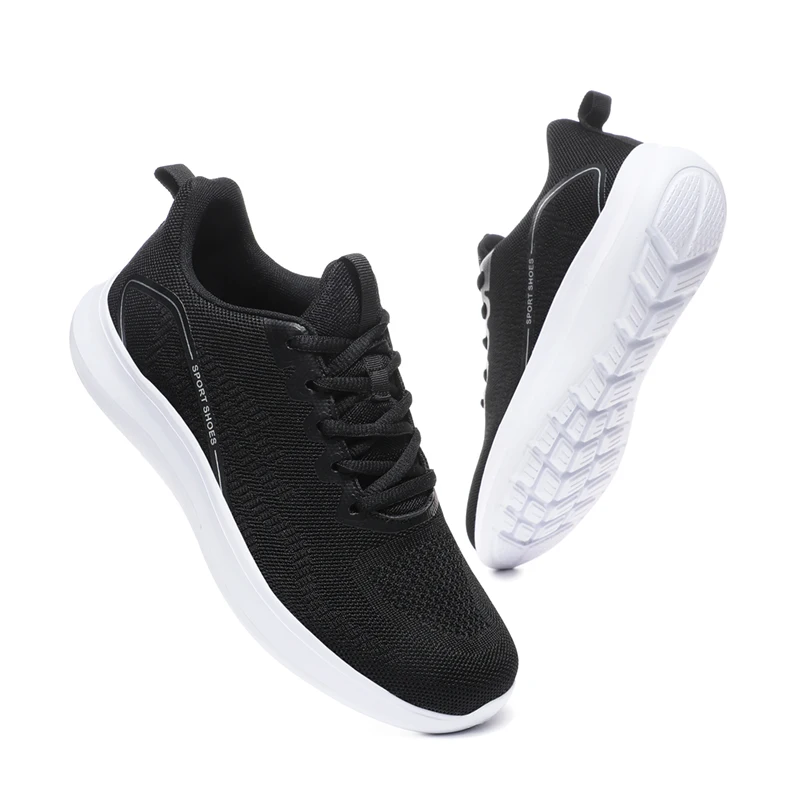

New 2022 Fashion Sneakers Breathable Running Shoes Men Sport Shoes Zapatillas Running Hombre Black White Male Tenis Size 47