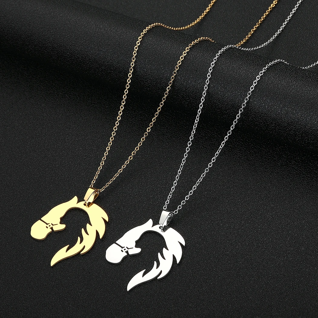 Ожерелье Kinitial из нержавеющей стали с подвеской в виде животного для женщин