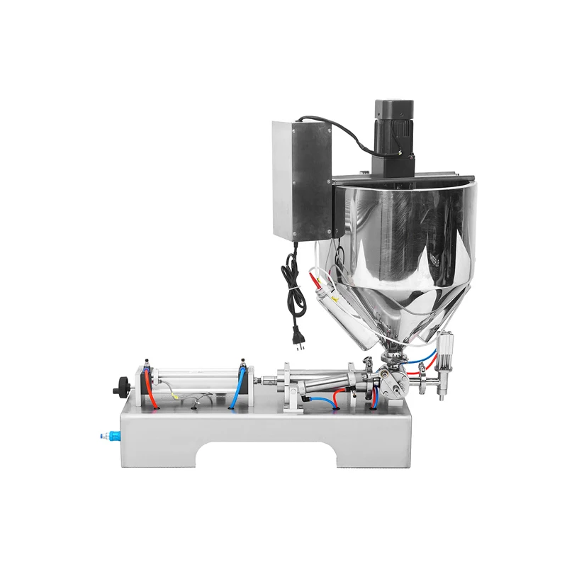 

G1WGD- Semi Automatic Single Nozzle Cream Honey Chocolate Sauce Water Bottle Filling Packaging Machine with Heater Filler