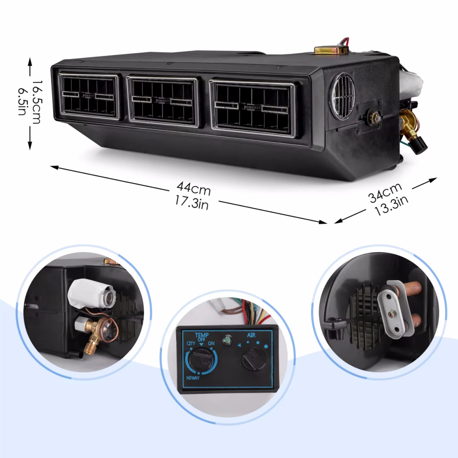 RV65F 12 В/24 В автомобильный комплект кондиционера постоянного тока электрический