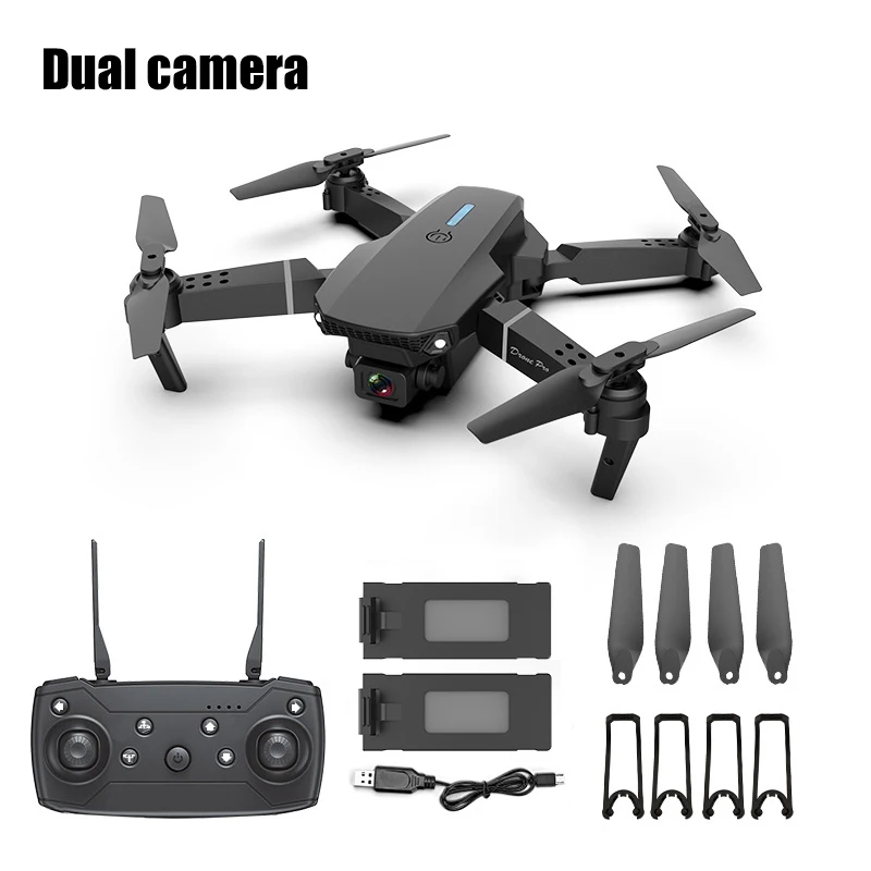 

New Quadcopter E88 Pro WIFI FPV Drone With Wide Angle Camera Height Hold RC Foldable ,Can Be Controlled By Mobile APP,Boys Toy,g